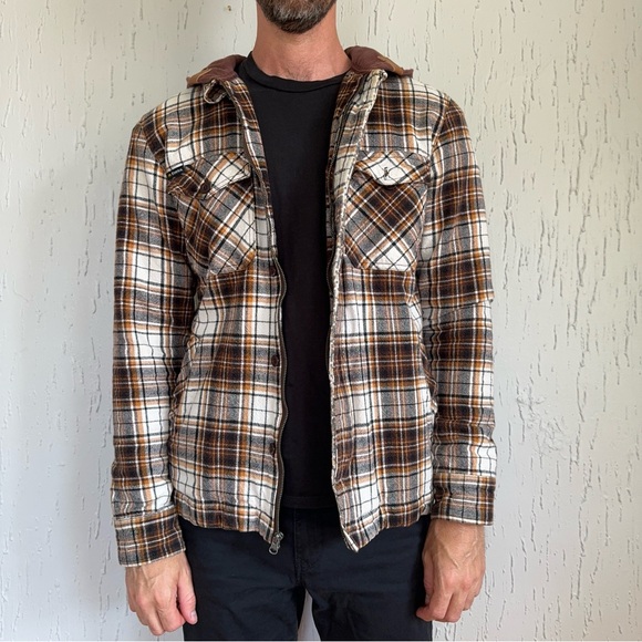 Emerica. Men’s Plaid Hooded Jacket Medium - Picture 2 of 10